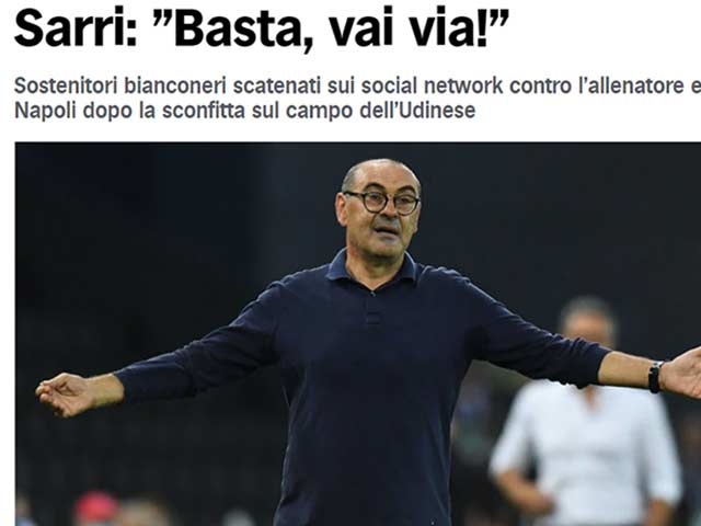 Bóng đá - Juventus thua sốc: Sarri "làm hại" Ronaldo, Báo Ý đòi đuổi ngay cứu Cúp C1