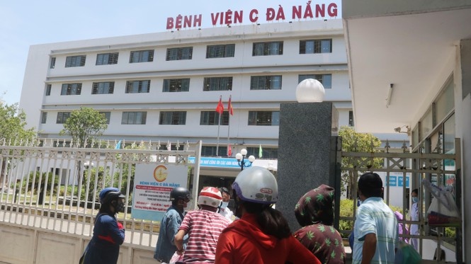 Bệnh viện C Đà Nẵng đã được phong tỏa. (Ảnh: TP).&nbsp;