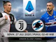 Bóng đá - Trực tiếp bóng đá Juventus - Sampdoria: Lo ngại &quot;Bà đầm già&quot; tiếp tục rơi điểm