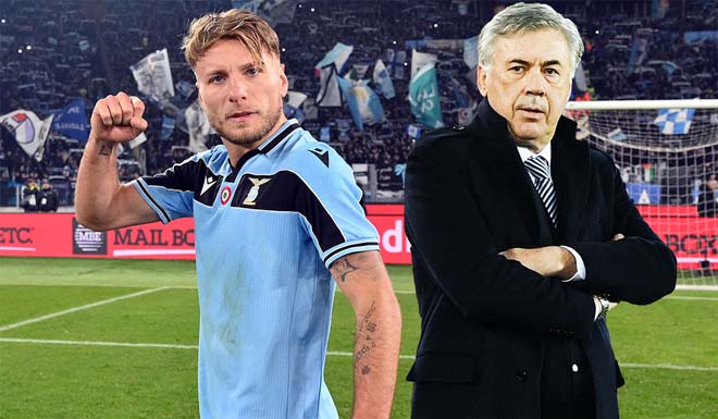 HLV Ancelotti quyết tâm đưa Immobile sang Ngoại hạng Anh