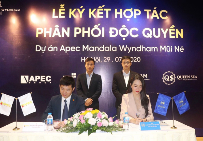 Lễ ký kết đại lý độc quyền dự án Apec Mandala Wyndham Mũi Né giữa Apec Group và Queen Sea