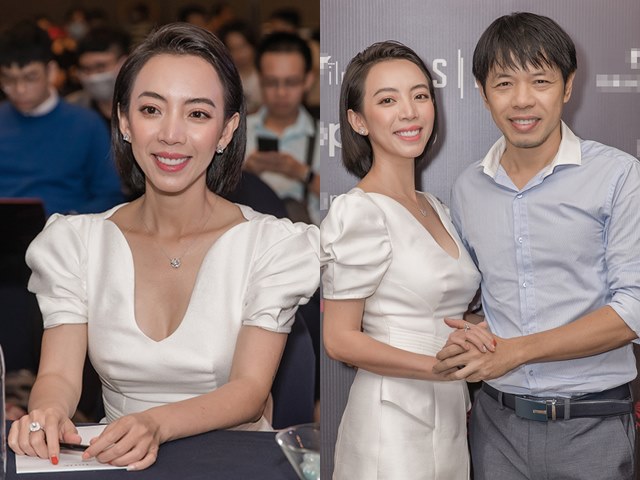 Phim - Vắng ông xã Tiến Luật, "Chị Mười Ba" Thu Trang thân mật bên Thái Hòa