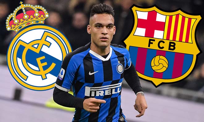 Lautaro Martinez đang là mục tiêu chuyển nhượng của Real và Barca