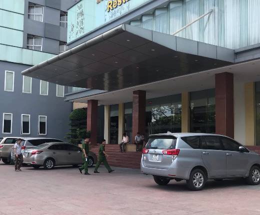 Hiện trường vụ tai nạn.