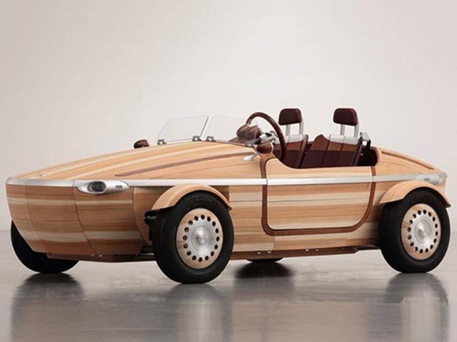 Tin tức ô tô - Cận cảnh mẫu xe được làm bằng gỗ, chạy điện của Toyota