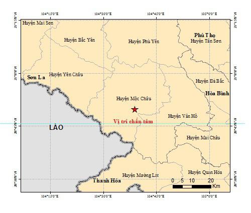Huyện Mộc Châu (Sơn La) tiếp tục ghi nhận những dư chấn động đất.