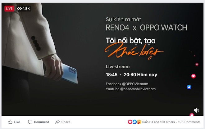 TRỰC TIẾP: Sự kiện ra mắt OPPO Reno4 và OPPO Watch - 47