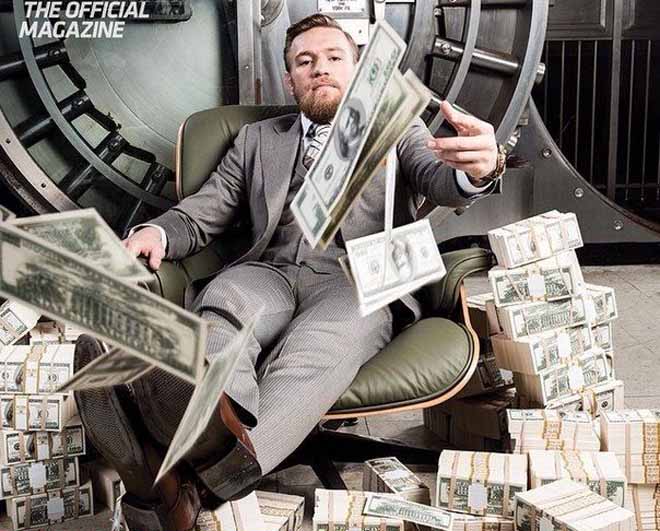 McGregor kiếm bộn tiền từ thi đấu, làm đại sứ thương hiệu và kinh doanh