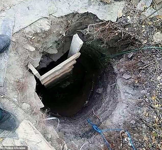 Đường hầm dài hơn 13 mét mà người mẹ đào để giúp con trai vượt ngục ở Ukraine (ảnh: Daily Mail)