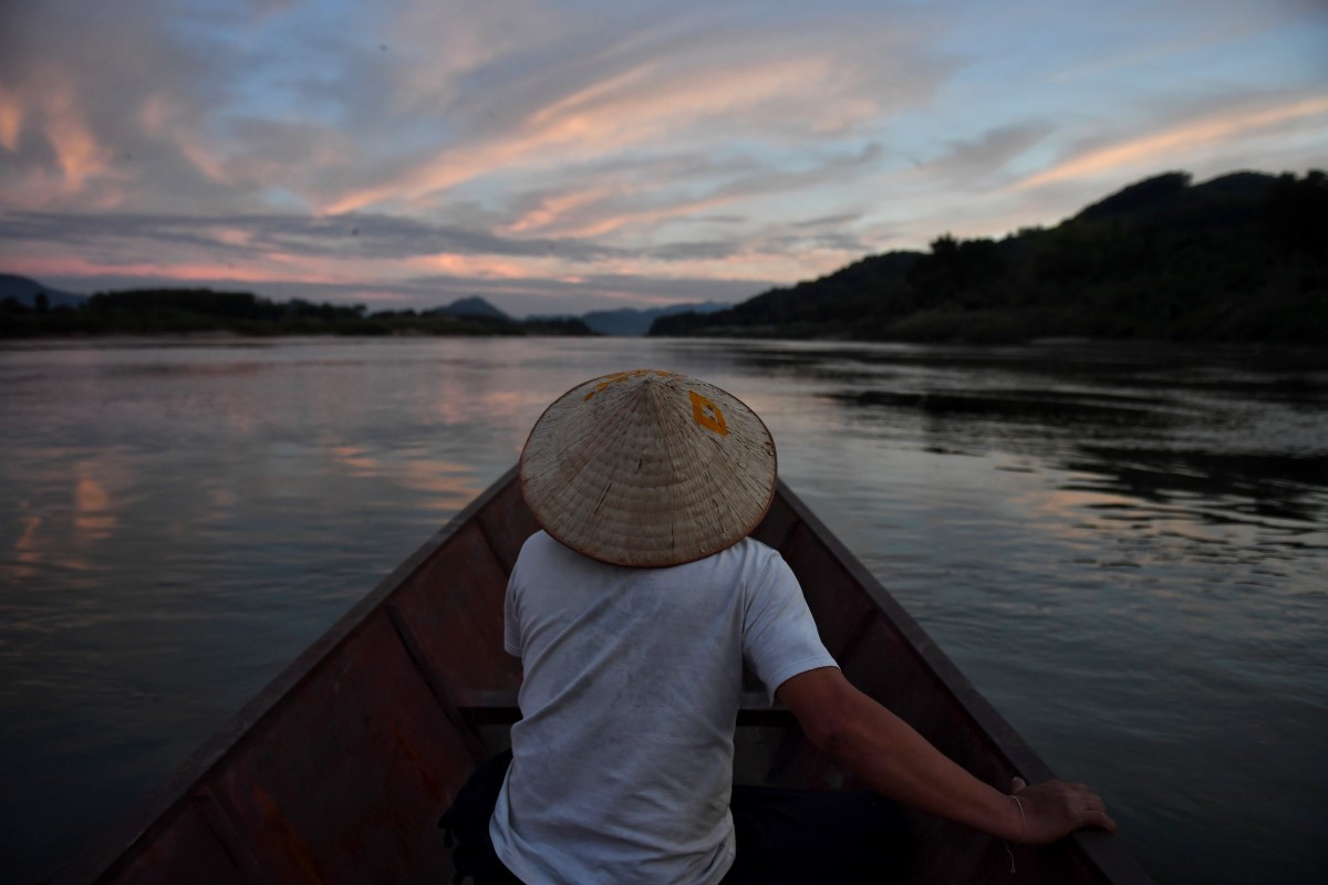 Sông Mekong đoạn chảy qua tỉnh Nong Khai, Thái Lan.