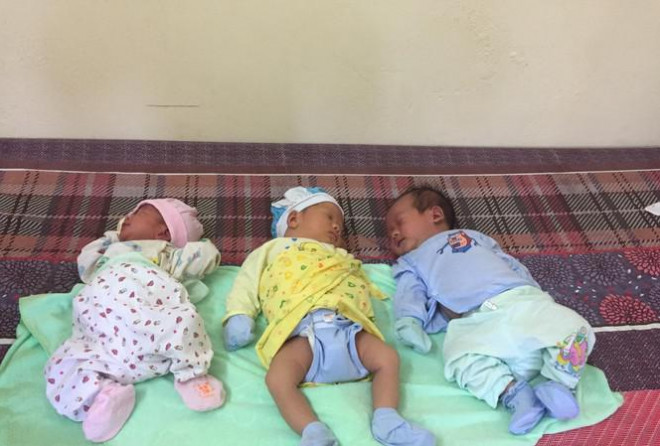 Những đứa trẻ như những thiên thần tí hon kỳ diệu thoát lưỡi hái tử thần. Ảnh tư liệu Mái Ấm