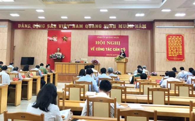 45/45 đại biểu bầu bà Bùi Thị Quỳnh Vân giữ chức Bí thư tỉnh Quảng Ngãi. Ảnh: CTV