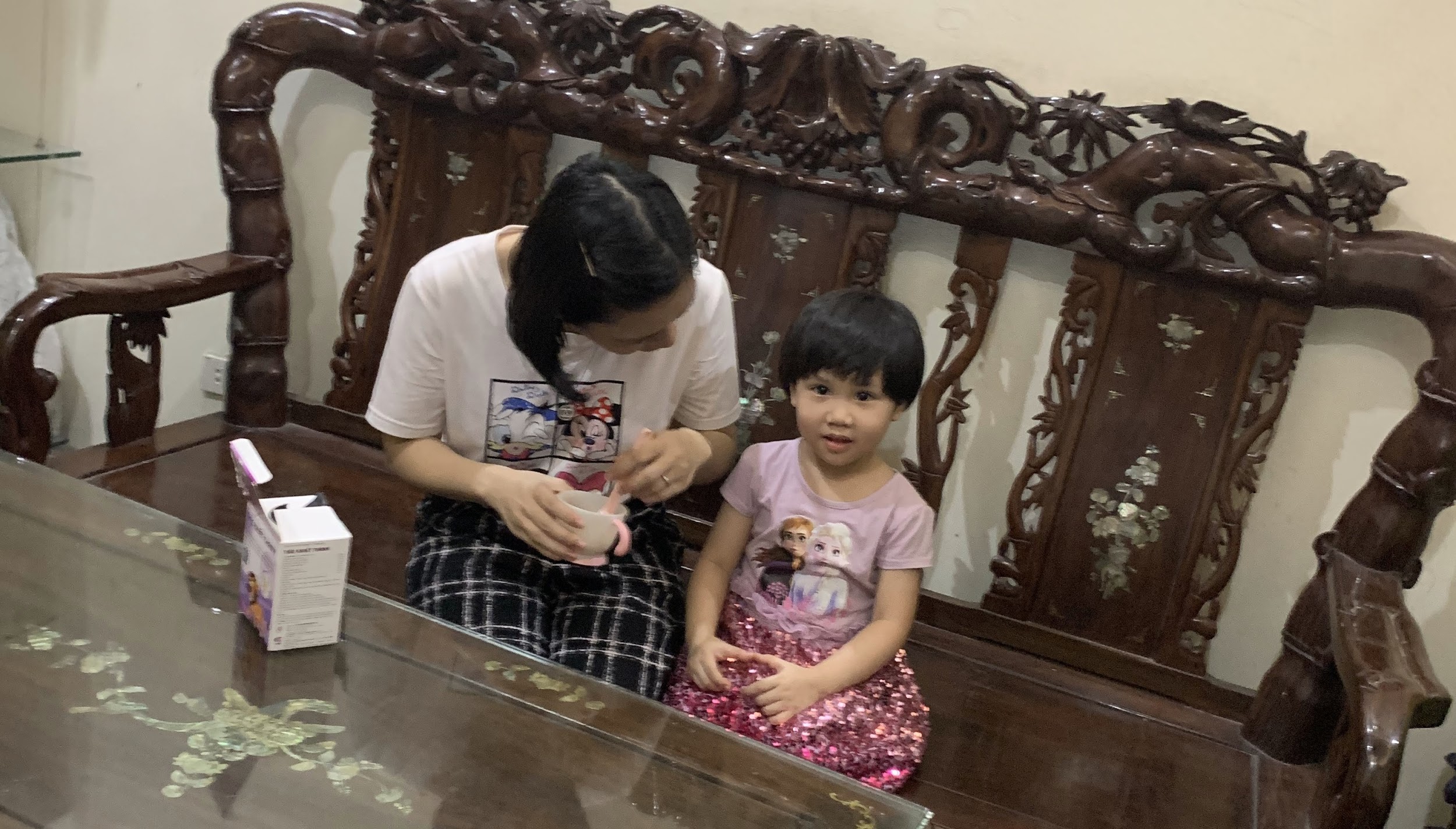 Chị Lê đã có thể yên tâm khi con hết ốm vặt, khoẻ mạnh, tăng cân