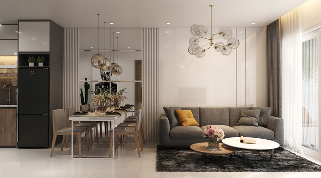 Osimi Phú Mỹ có thiết kế hiện đại, sang trọng, nhiều nắng và được thông gió thoáng mát