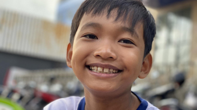 Hoài Nhi, 10 tuổi (quê Trà Vinh, tạm trú quận 2, TP HCM).