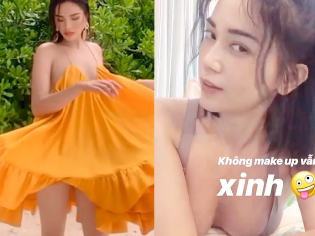 Giải trí - Mải tạo dáng, người đẹp Việt suýt rơi vào tình huống hớ hênh