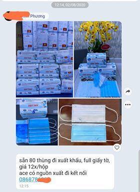 Giá khẩu trang ngày 2/8 vẫn còn sốt với tốc độ tăng giá hàng giờ...