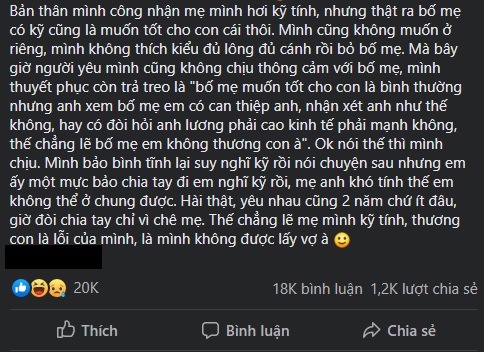 Chàng trai bênh mẹ bị cả 3 bạn gái chia tay, hội chị em khuyên đừng lấy vợ - 2