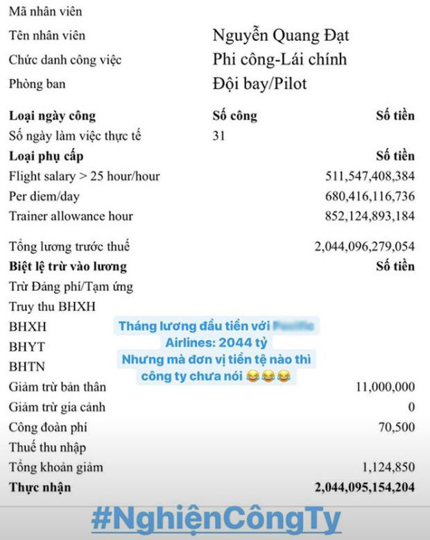 Cơ trưởng trẻ nhất Việt Nam khoe thu nhập nghìn tỷ, nhìn bảng lương ai cũng "hoa mắt" - 2