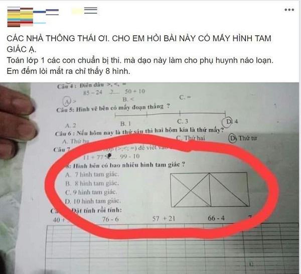 Bài toán Tiểu học đếm hình tam giác tưởng "dễ như ăn kẹo", kết quả lại là "cú lừa" của cô giáo - 2