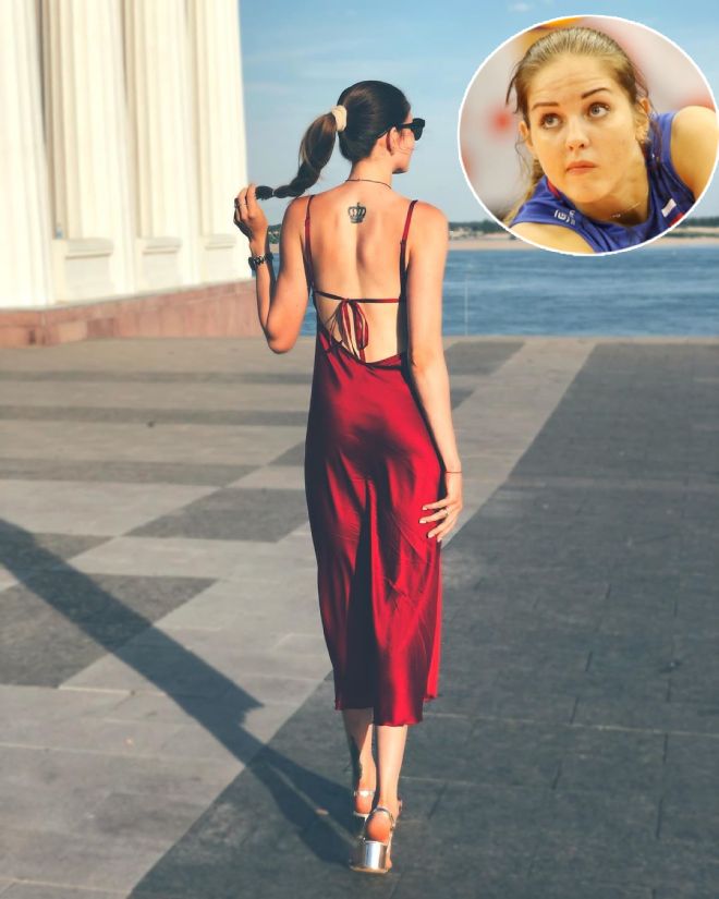 "Búp bê" bóng chuyền Nga,&nbsp;Natalia Malykh khoe vóc dáng nuột nà trong bộ váy hở lưng