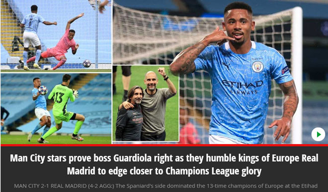 Tờ Mirror cho rằng đây là cơ hội lớn của thầy trò Pep Guardiola để vô địch Champions League