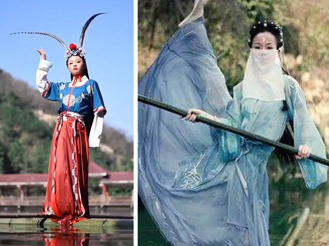Media - Thiếu nữ xinh đẹp "gây sốt mạng" với tuyệt kỹ "ba lê trên sông"