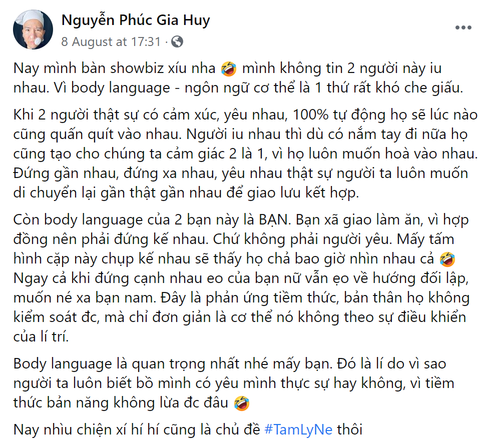 Hương Giang và bạn trai CEO bị Vlogger nổi tiếng phân tích chỉ là “hợp đồng tình ái” - 1