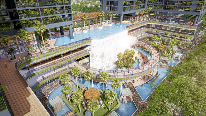 Ba lớp không gian xanh đắt giá tại tòa tháp đôi ở Quận 4 - 3