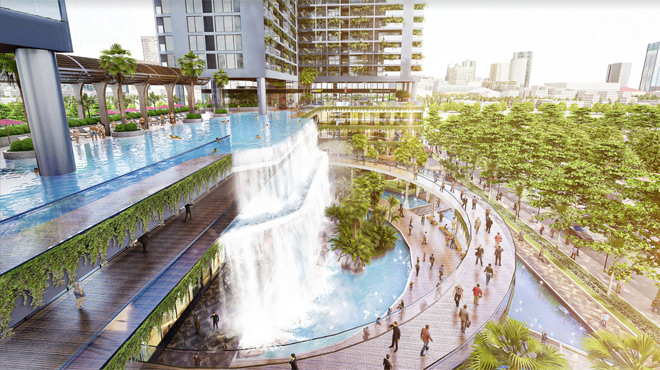 Ba lớp không gian xanh đắt giá tại tòa tháp đôi ở Quận 4 - 4