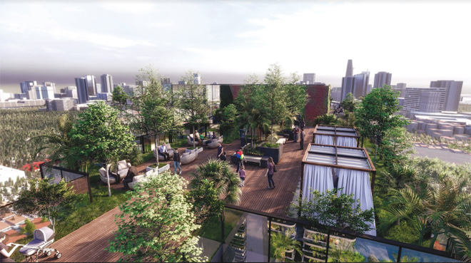 Ba lớp không gian xanh đắt giá tại tòa tháp đôi ở Quận 4 - 5