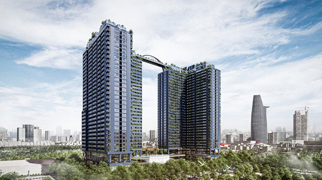 Ba lớp không gian xanh đắt giá tại tòa tháp đôi ở Quận 4 - 7