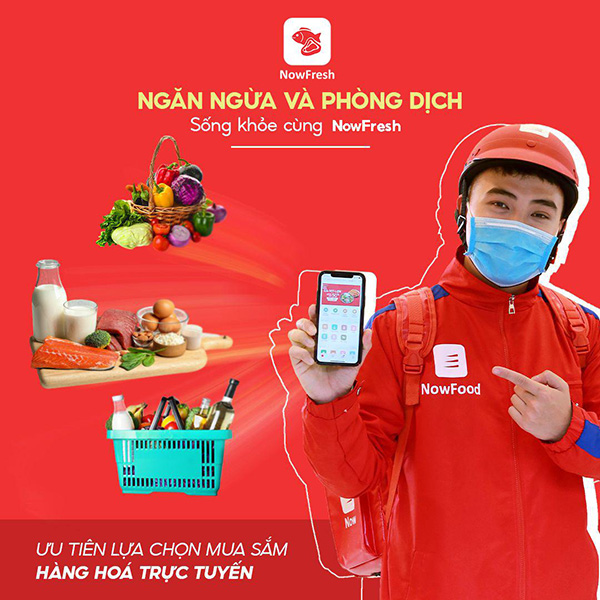 Đà Nẵng phát phiếu đi chợ, “Now” triển khai “đi chợ hộ” miễn phí giao hàng đến 3km - 1