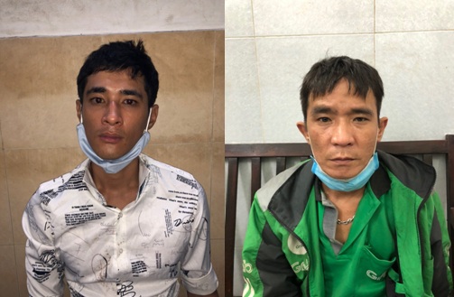 Hai đối tượng Lâm Chí Tâm và Lâm Chí Minh (ảnh: CA)