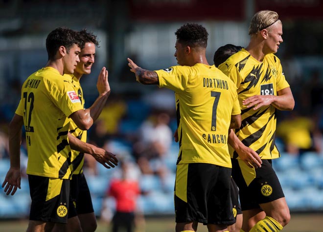 Dortmund thắng giao hữu 6-0: Sancho góp mặt, Haaland rực sáng ghi cú đúp - 1