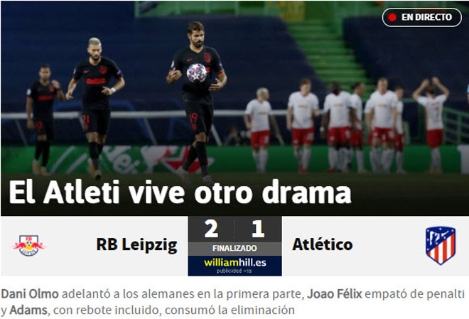 Atletico bị hất cẳng đau đớn ở Cúp C1: Báo Tây Ban Nha đổ lỗi cho Simeone - 3