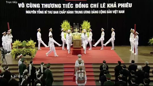 Lễ truy điệu và Lễ an táng nguyên Tổng Bí thư Lê Khả Phiêu - 30