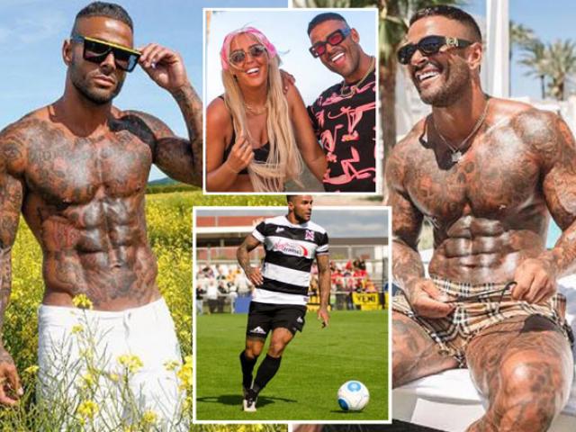 Thể thao - Cầu thủ Anh hóa lực sĩ "hổ báo" xăm trổ toàn thân, yêu 17 năm không cưới