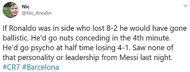 Messi thua đậm Cúp C1 chưa đủ, bị chê tài thủ lĩnh thua xa Ronaldo - 4