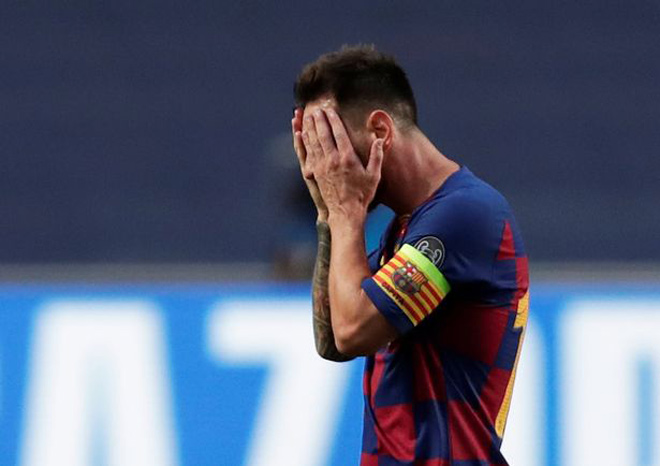 Messi liên tục ôm mặt thất vọng trong trận đấu