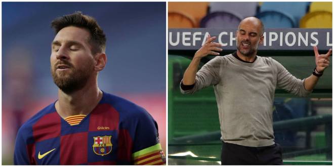 Messi và HLV Guardiola cùng thất bại ở Champions League 2019/20