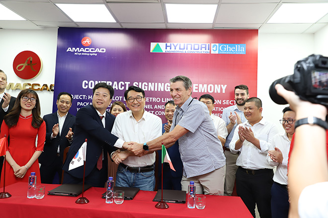 Tập đoàn Amaccao ký kết hợp tác với Liên danh Hyundai – Ghella thực hiện gói thầu gần 300 tỉ đồng - 2