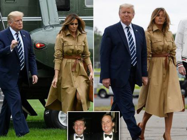 Thế giới - Tổng thống Trump “lu mờ” khi đi cạnh quý tử Barron