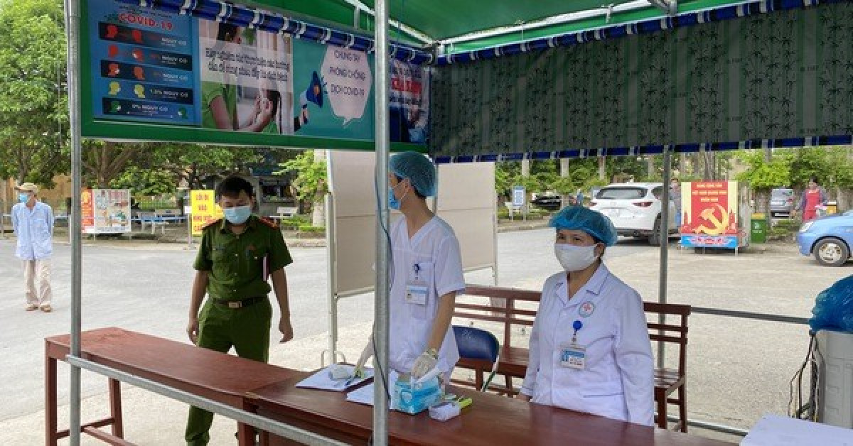 Khu vực kiểm soát, cách ly y tế tại Bệnh viện Đa khoa huyện Quảng Xương