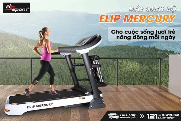 Máy tập chạy bộ giá rẻ ELIP Mercury là món quà sức khỏe ý nghĩa