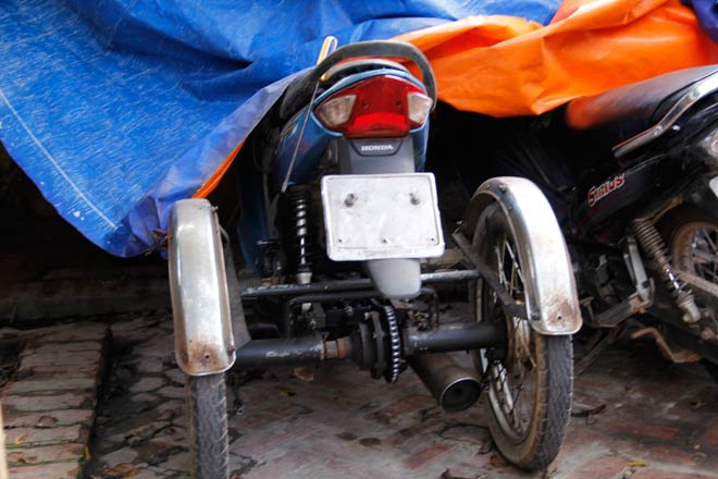 Chiếc xe 3 bánh của anh M.