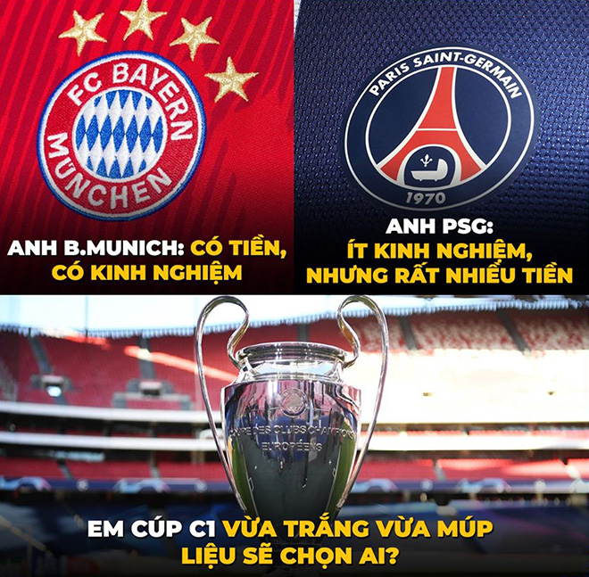 Bayern Munich sẽ đụng độ PSG ở chúng kết cúp C1 năm nay.