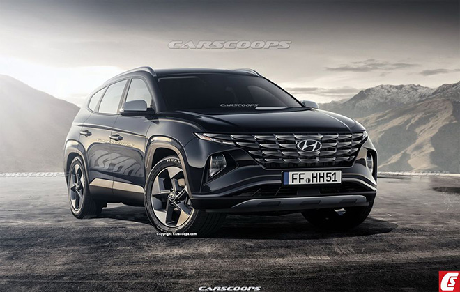 Hyundai Tucson thế hệ mới lột xác toàn diện qua bản dựng đồ họa - 4