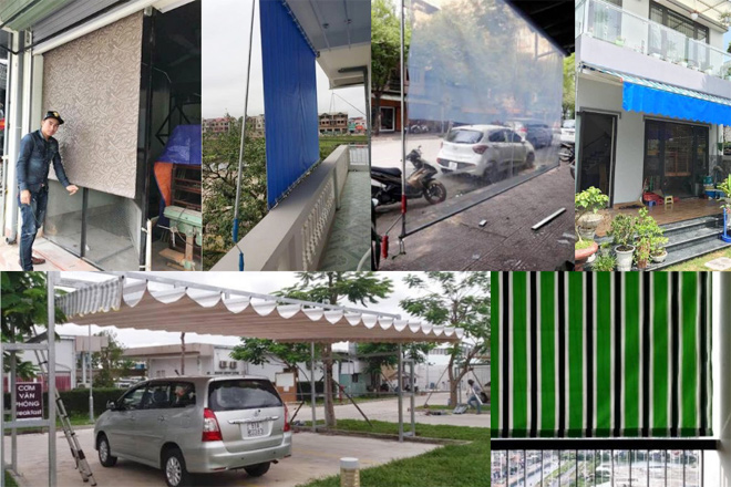 Một số kiểu bạt che nắng