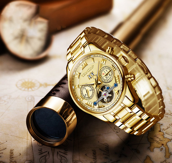 Đồng hồ Teintop với gam màu vàng sang trọng